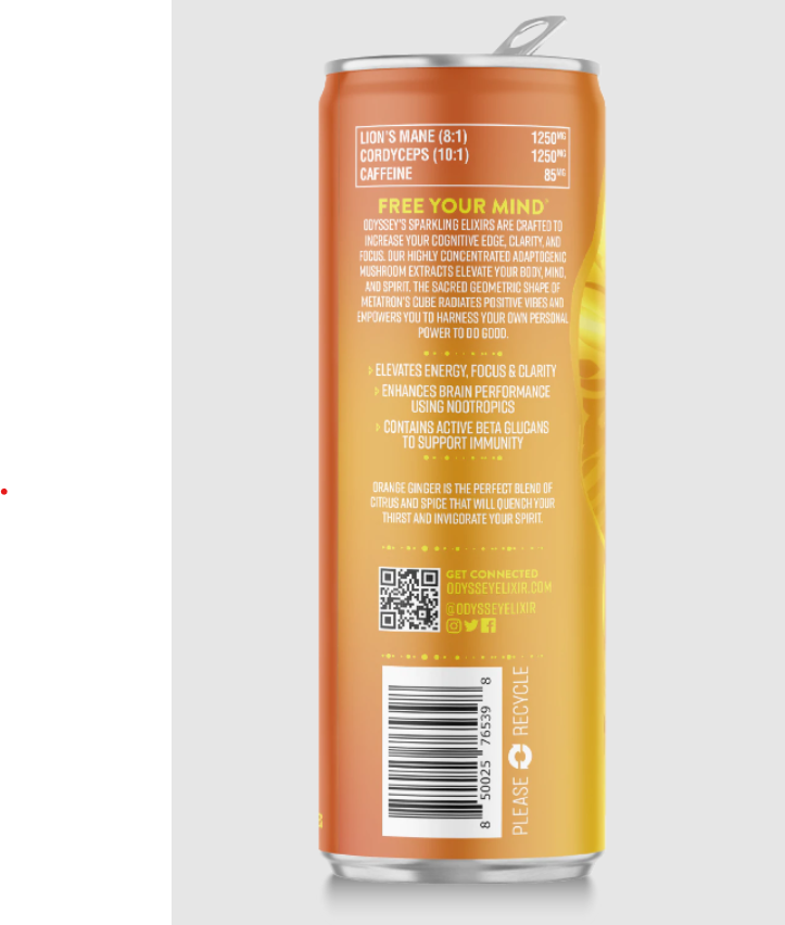 Odyssey Elixir Energy + Focus - Orange Ginger