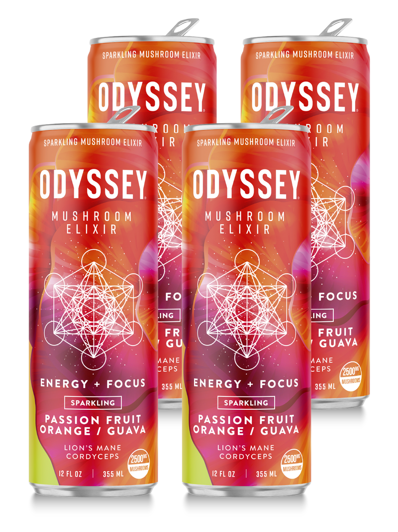 Odyssey Elixir Energy + Focus Passion Fruit, Orange Guava