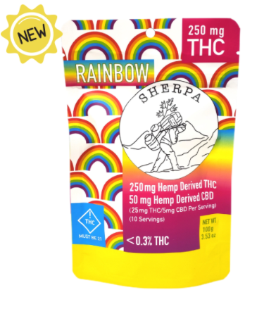 Sherpa Rainbow THC + CBD Gummies 250mg