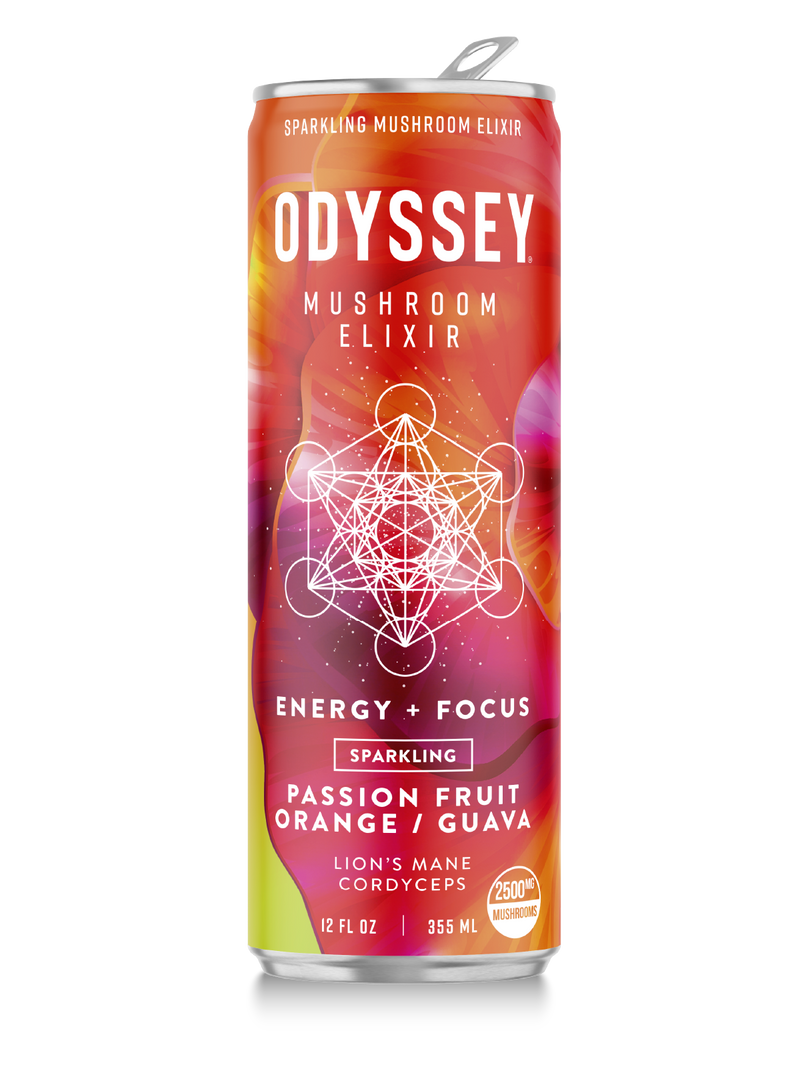 Odyssey Elixir Energy + Focus Passion Fruit, Orange Guava