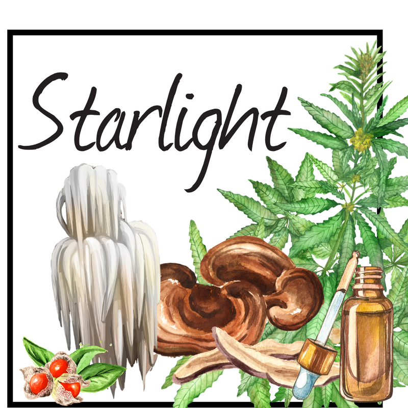 Pac Crest Botanicals Starlight: CBD + Mushroom Tincture.